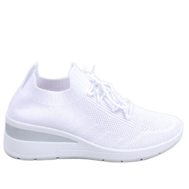 Zapatillas Croft blancas con cuña blanco