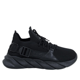 Zapatillas tipo calcetín Wades negras negro