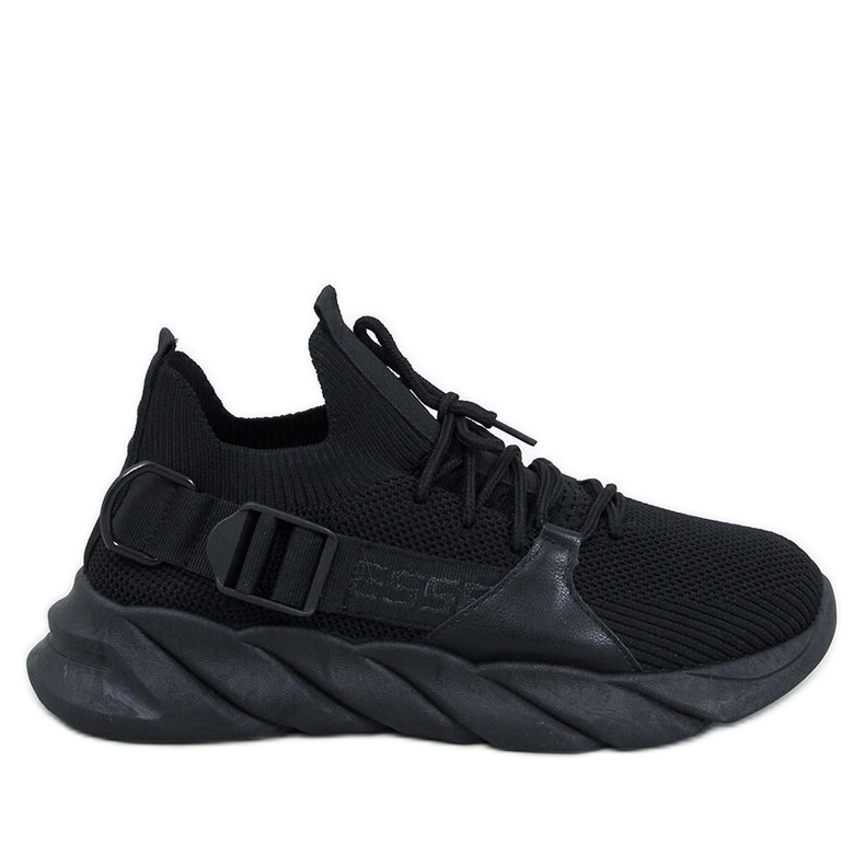 Zapatillas tipo calcetín Wades negras negro