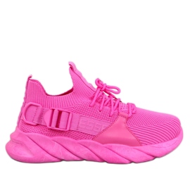 Zapatillas tipo calcetín Wades fucsia rosado