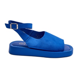 Sandalias Cómodas con Plataforma Mujer, Azul Rubie