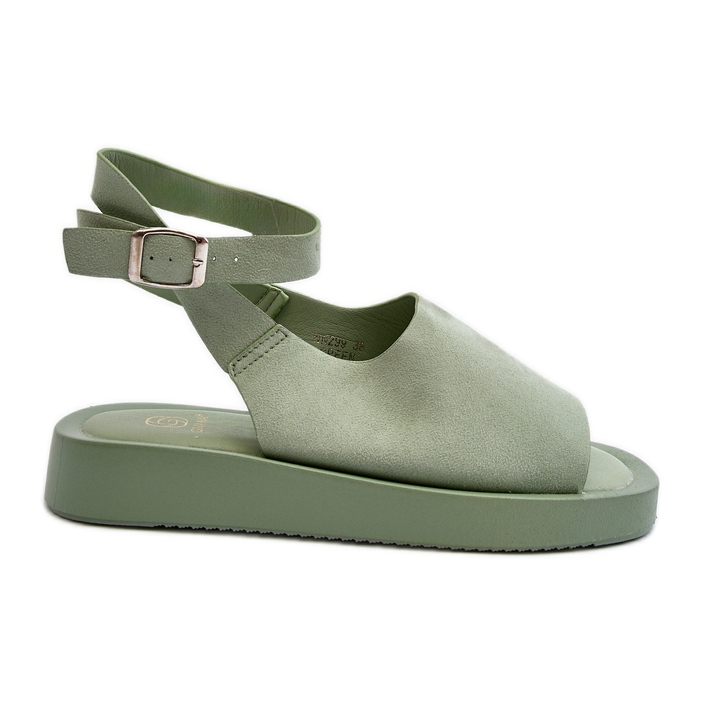 Sandalias Cómodas con Plataforma Mujer, Verde Rubie