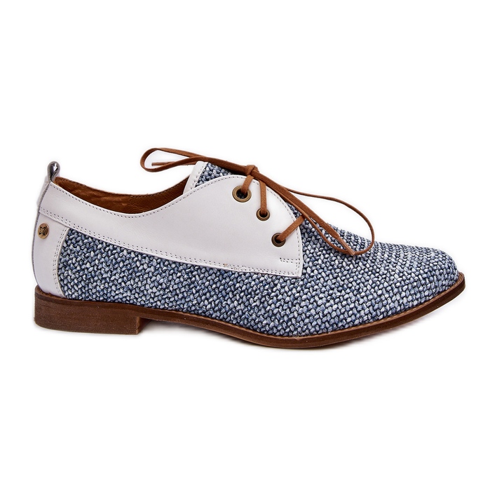 Zapatos Planos Mujer Piel Maciejka 06461-17 Azul