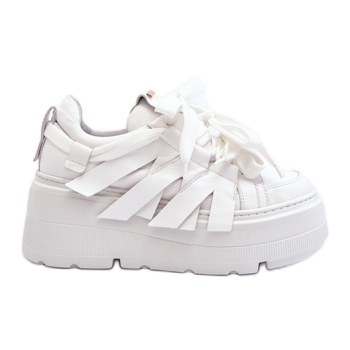 Zazoo 2F-7033 Zapatillas con plataforma enorme, blanco Zazoo 2F-7033 Zapatillas con plataforma enorme, blanco