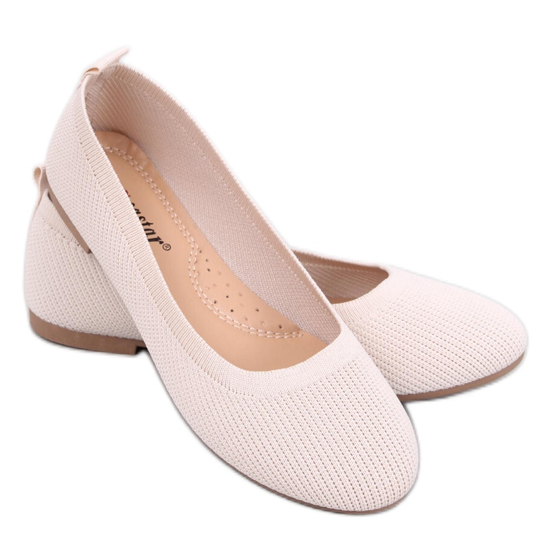 Cavaday Bailarinas calcetín beige