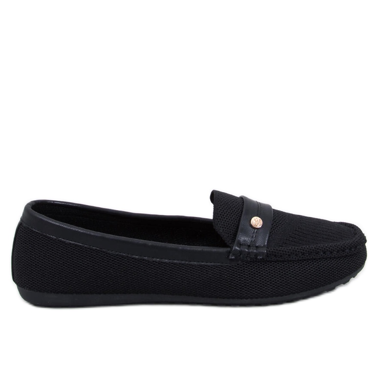 Mocasines de mujer Yuriko Nero suaves negro