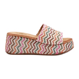 Chanclas de Cuña Mujer Blanco Vanarila