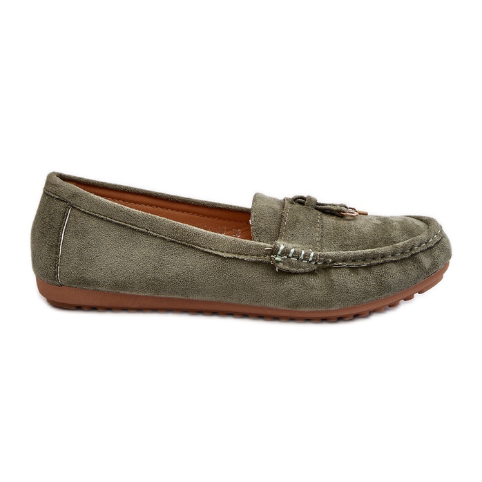 Mocasines Clásicos Mujer Ante Verde Ontala
