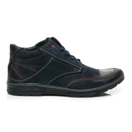 Lucca Calzado de piel para hombre azul