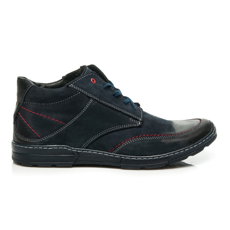 Lucca Calzado de piel para hombre azul