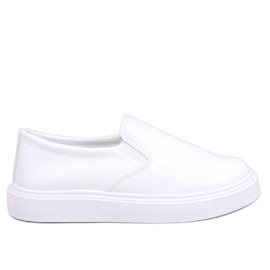 Allams zapatillas blancas sin cordones blanco