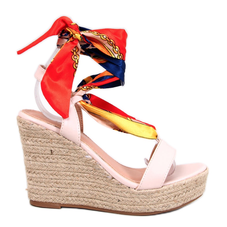 Birrel Sandalias alpargatas cuña beige