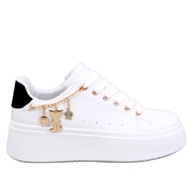 Deportivas con plataforma y colgante Larcome BLANCO/NEGRO Deportivas con plataforma y colgante Larcome BLANCO/NEGRO