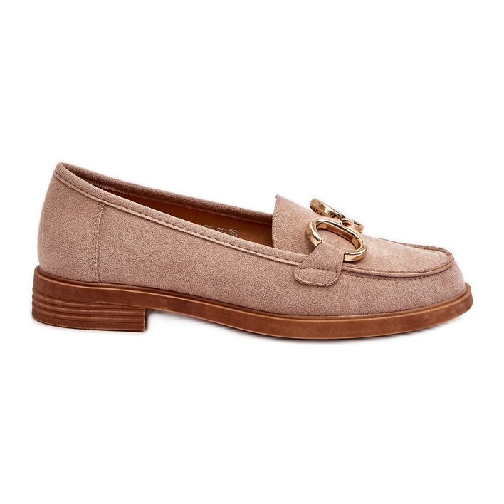 Vinceza Mocasines Mujer Ante Con Adorno Beige Echonesa Vinceza Mocasines Mujer Ante Con Adorno Beige Echonesa