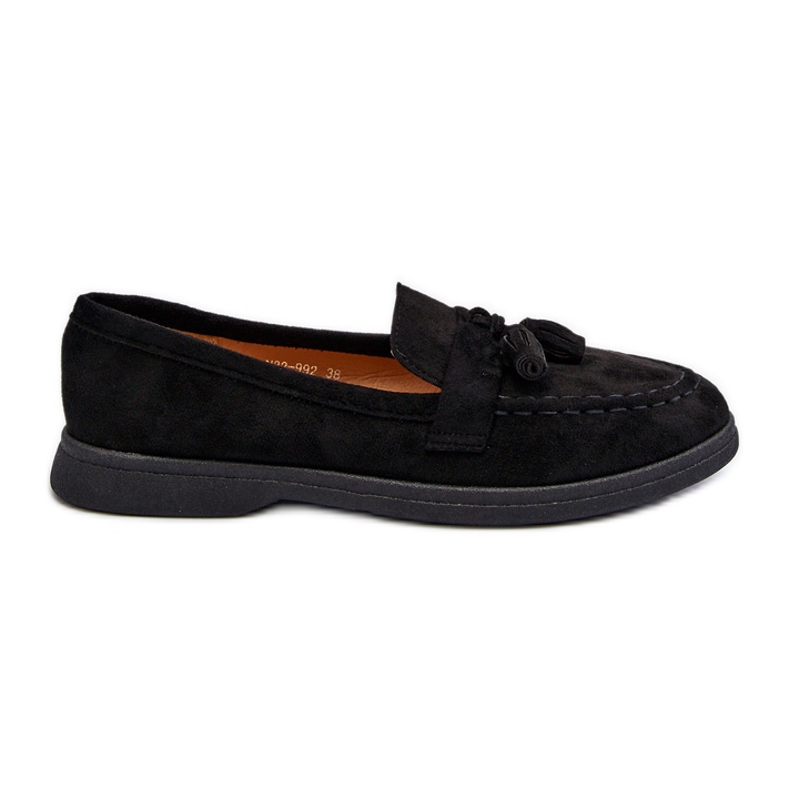Mocasines Mujer Ante Negro Dansitu
