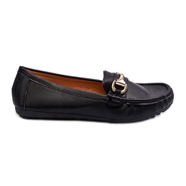 Mocasines Clásicos De Mujer En Piel Ecológica Negro Demese
