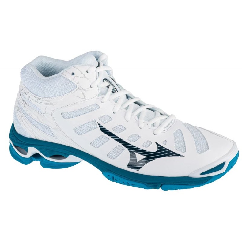Zapatillas de voleibol Mizuno Wave Voltaje Mid M V1GA216586 blanco Zapatillas de voleibol Mizuno Wave Voltaje Mid M V1GA216586 blanco