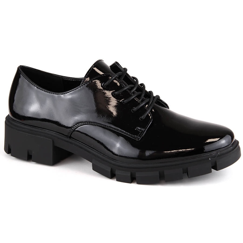 M. DASZYŃSKI Zapatos oxford mujer charol negro M.Daszyński MR23119-5
