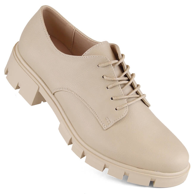 M. DASZYŃSKI Zapatos oxford de mujer beige M.Daszyński MR23119-5