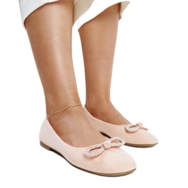 Bailarinas rosa claro con lazo Gaillou rosado