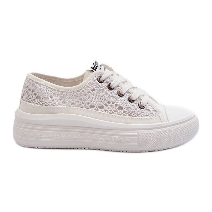 Zapatillas de Mujer con Cordones Lee Cooper LCW-23-44-1617 Blanco