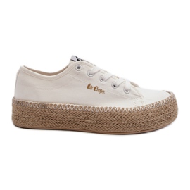 Lee Cooper LCW-24-44-2410 Zapatillas trenzadas, blanco