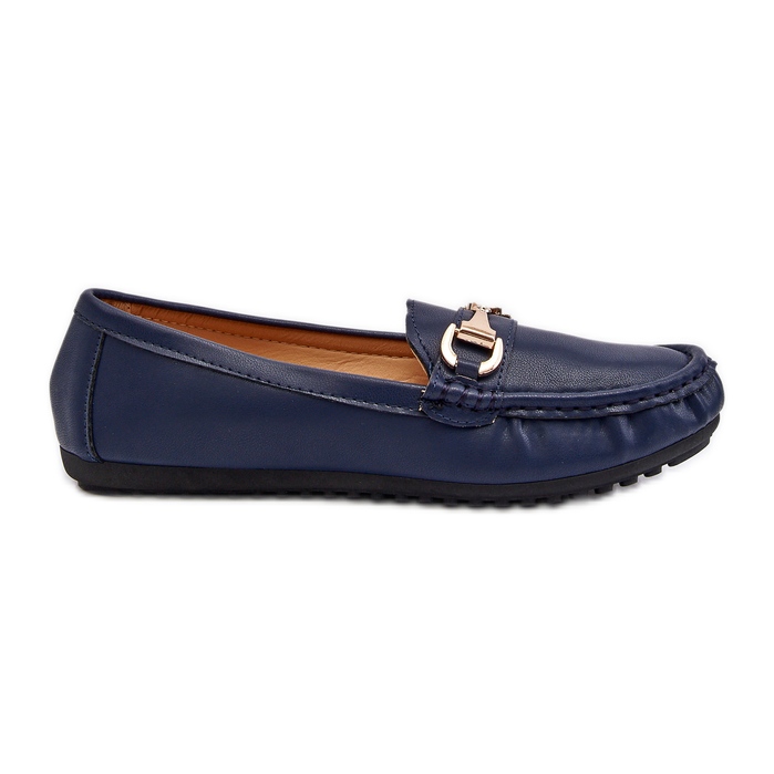 Mocasines Clásicos Mujer Piel Ecológica Azul Marino Demese