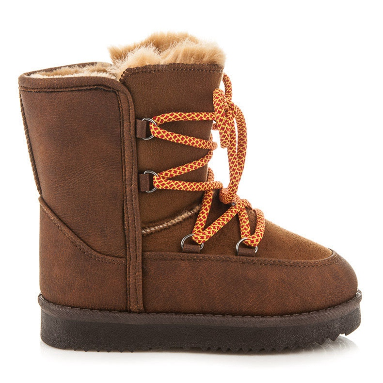 Kylie Botas de nieve caliente con enlace marrón