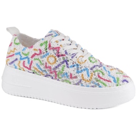 Zapatos de mujer con cordones y plataforma multicolor T.Sokolski W503 Zapatos de mujer con cordones y plataforma multicolor T.Sokolski W503