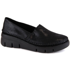 Zapatos cuña slip-on piel negro brillante Filippo DP6161 Zapatos cuña slip-on piel negro brillante Filippo DP6161
