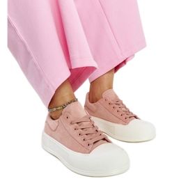 Zapatillas con plataforma Agathe rosa rosado