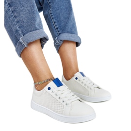 Zapatillas blancas de cuero ecológico de Semret blanco Zapatillas blancas de cuero ecológico de Semret blanco