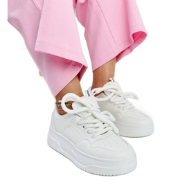 Zapatillas blancas con plataforma alta Lengyel. blanco
