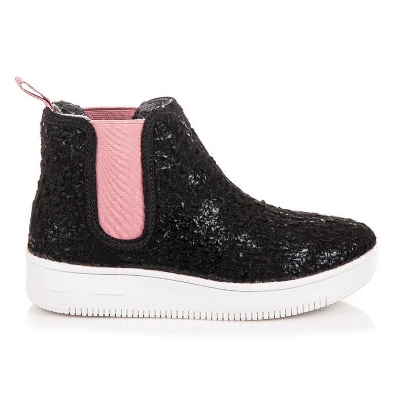 Kylie Botas de moda de Jodhpur negro