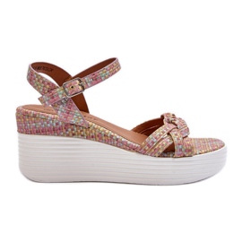 Sandalias de cuña multicolor Esinna