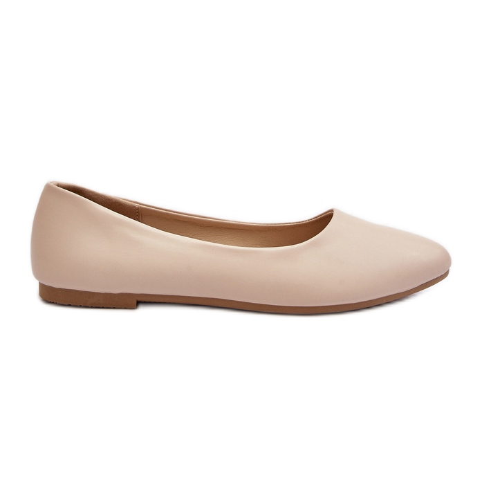 Bailarinas Mujer Piel Ecológica Beige Tindomiel