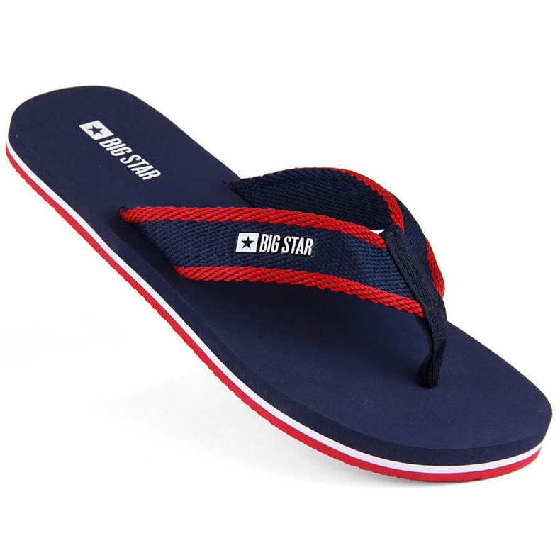 Chanclas de hombre azul marino Big Star NN174623