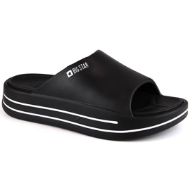 Chanclas de mujer con plataforma negra Big Star NN274A037 negro