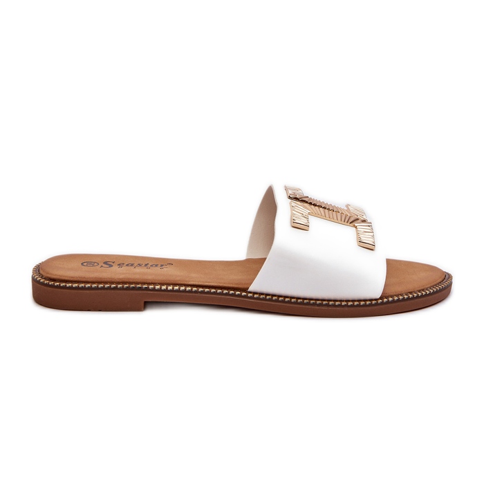 Seastar Chanclas de mujer con adorno blanco Ollavia