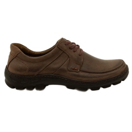 KOMODO Zapatos de cuero para hombre 853 marrón