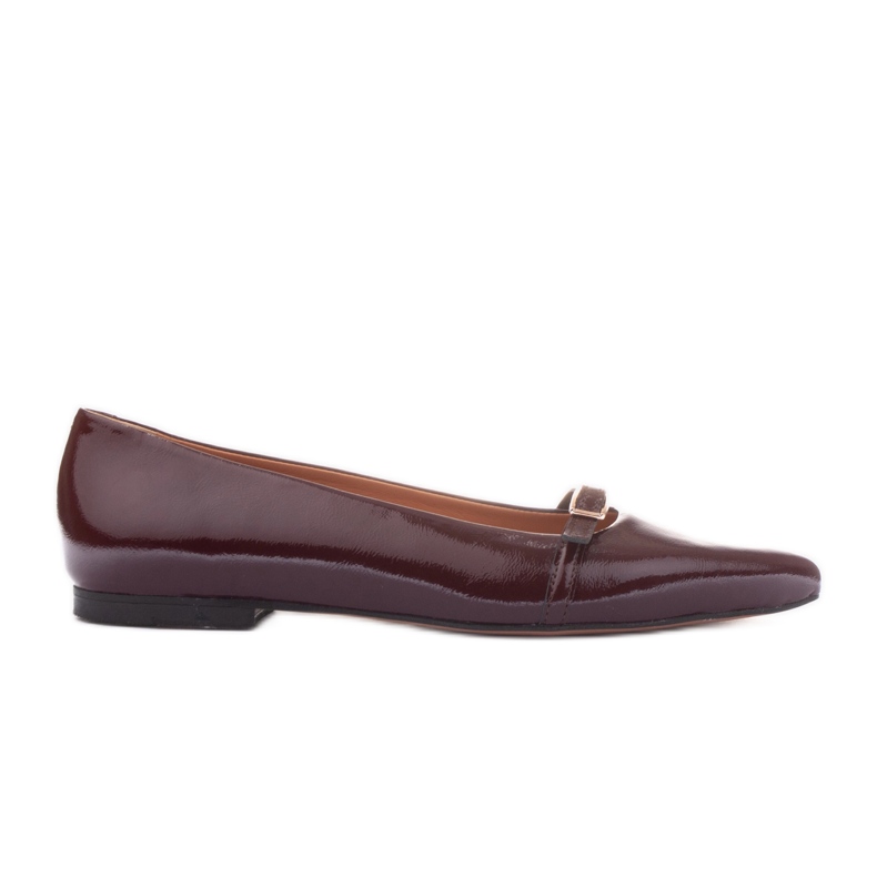 Marco Shoes las bailarinas de helen rojo