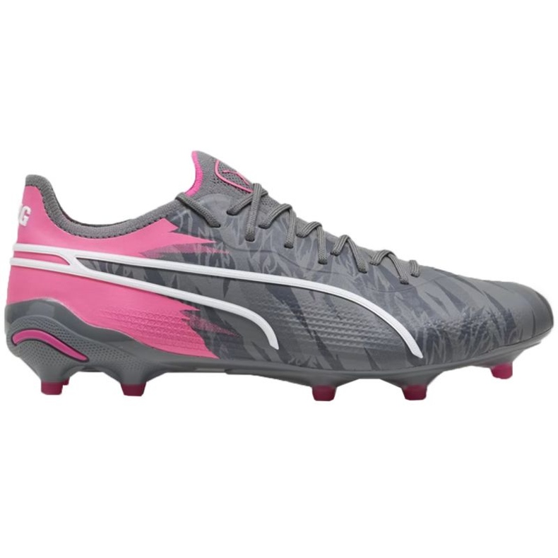 Zapatillas de fútbol Puma King Ultimate Rush FG/AG 107824 01 gris