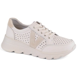 Deportivas Vinceza W JAN293B piel beige