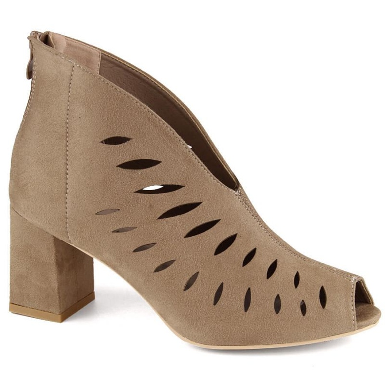 Botines de ante Potocki W WOL225B capuchino marrón