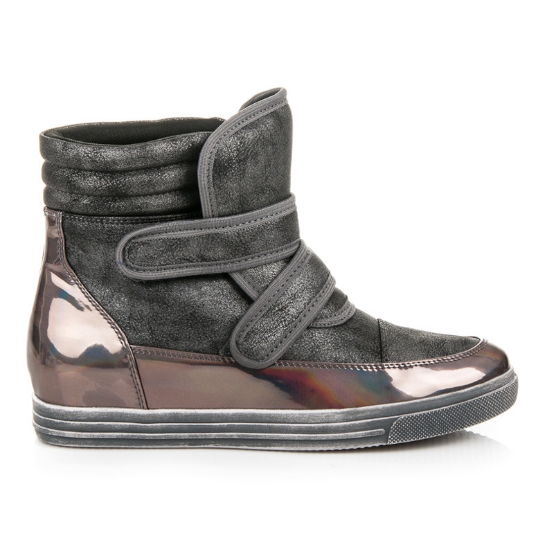 Show It zapatillas de deporte de alto brillo gris