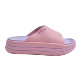 Chanclas de Mujer con Plataforma Big Star NN274A035 Rosa rosado