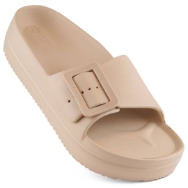 Chanclas plataforma Big Star INT1969 beige