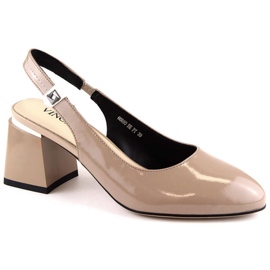 Sandalias Vinceza W JAN271 charol beige