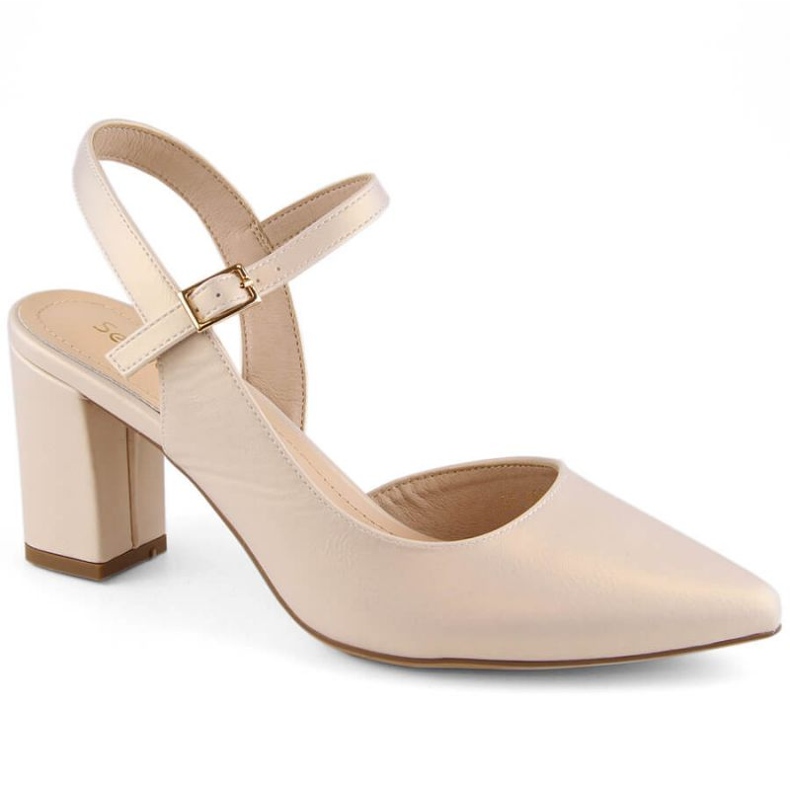 Sandalias formales Sergio Leone W SK326C beige perla
