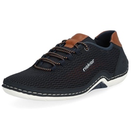 Zapatos cómodos Rieker M RKR666 azul marino